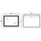 Зеркало Mixxus WARM MR02-80x60-CASE с LED Touch, Anti-fog, димером, рег. яркости, часами (MI6671)