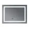 Зеркало Mixxus WARM MR02-80x60-CASE с LED Touch, Anti-fog, димером, рег. яркости, часами (MI6671)