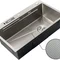 Мойка Mixxus Premium MH7545-SET-05 MICRO DECOR NANO-SILVER (3.0/0.8) комплект (нерж) (MX9635)