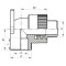 Угол установочный НР 20x1/2M PPR Koer K0124.PRO (KP0149)