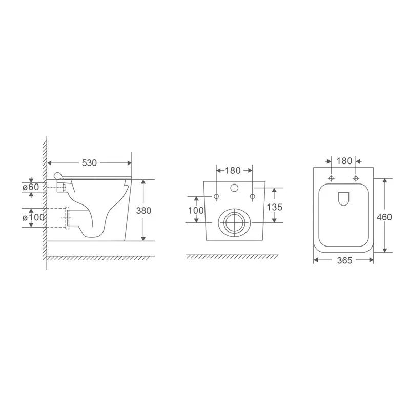 Подвесной унитаз Mixxus Premium Quadro-0302-R Black 530x360x365mm, система смыва RIMLESS (MP6455) Подвесной унитаз Mixxus Premium Quadro-0302-R Black 530x360x365mm, система смыва RIMLESS (MP6455)