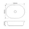Раковина накладная Mixxus Premium ELLIPSE-0103 550х390х140mm (MP6553)