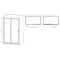 Дверь в нишу Mixxus Premium DIVERSE SD01-120x185-TR Black прозрачное стекло 5мм (MI6877)