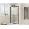 Дверь в нишу Mixxus Premium DIVERSE SD01-120x185-TR Black прозрачное стекло 5мм (MI6877)
