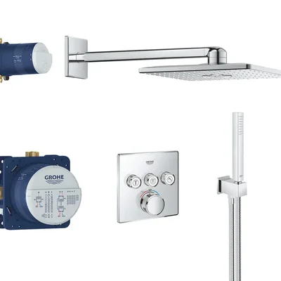 Душевая система скрытого монтажа с термостатом Grohe Grohtherm SmartControl (34804000)