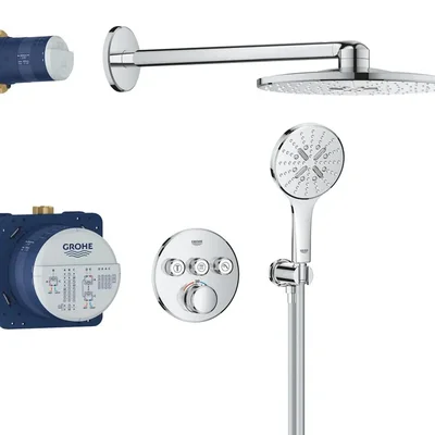 Душевая система скрытого монтажа с термостатом Grohe Grohtherm SmartControl (34863000)