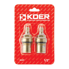 Кран буксы Koer KR.599 комплект (2 шт/БЛИСТЕР) керамика MF-1/2" (AC0528)