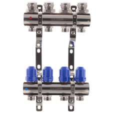 Коллекторный блок с термостатич. клапанами Koer KR.1100-04 1”x4 ways (KR2630)