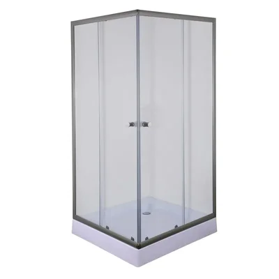 Душевая кабина с низким поддоном Mixxus CUBIC SCT01-90x90x195-TR GRAPHITE прозрачное стекло 4мм (MI