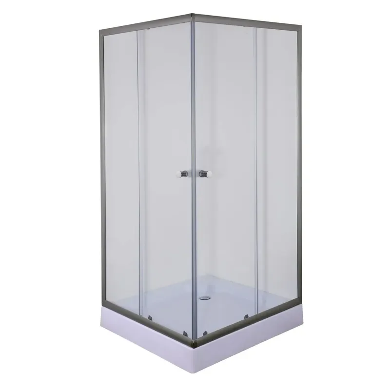 Душевая кабина с низким поддоном Mixxus CUBIC SCT01-90x90x195-TR GRAPHITE прозрачное стекло 4мм (MI