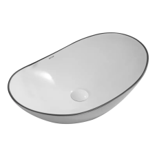 Раковина накладная Mixxus Premium WAVE-0105 EDGE BLACK 620х360х160mm (MP6556)