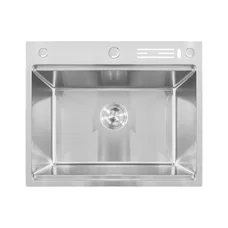Мойка Mixxus MH6050-SK NANO-SILVER (3.0/0.8) с н.ст. со ступенькой для суш.,с подст.под ножи(нерж.)