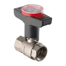 Кран шаровый с пластиковой ручкой и термометром Koer KR.240 - 1" ГГ (KR3119)