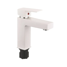 Смеситель для умывальника Plamix Kubus-001 SET White (с подводкой) (PM0671)