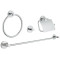 Набір аксесуарів 4 в 1 Grohe Essentials New (40776001)