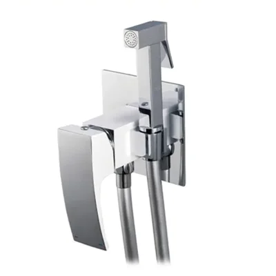 Смеситель для гигиенического душа Koer KB-23007-04 (Цвет хром+белый) (KR5162)