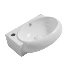 Раковина подвесная Mixxus Premium DIVERSE-1201-R 400х215х140mm с отверстием под смеситель и перелив