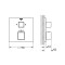 Термостат прихованого монтажу на 2 споживача Grohe Grohtherm Cube (24154000)