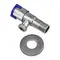 Кран для подключения сантехприборов Zerix VAL-06-1/2x1/2 из нерж.стали SUS304 (синий) (ZX5099)