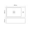 Раковина накладная Mixxus Premium QUADRO-0207 480х260х125mm с отверстием под смеситель (MP6503)
