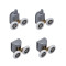 Душевая кабина без поддона Mixxus HARD SC01-100x80x185-TR CHROME прозрачное стекло 5мм (MI6911)
