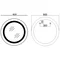 Зеркало Mixxus PLAIN MC02-80 с LED Touch, Anti-fog, димером, регулировкой яркости, часами (MI6931)
