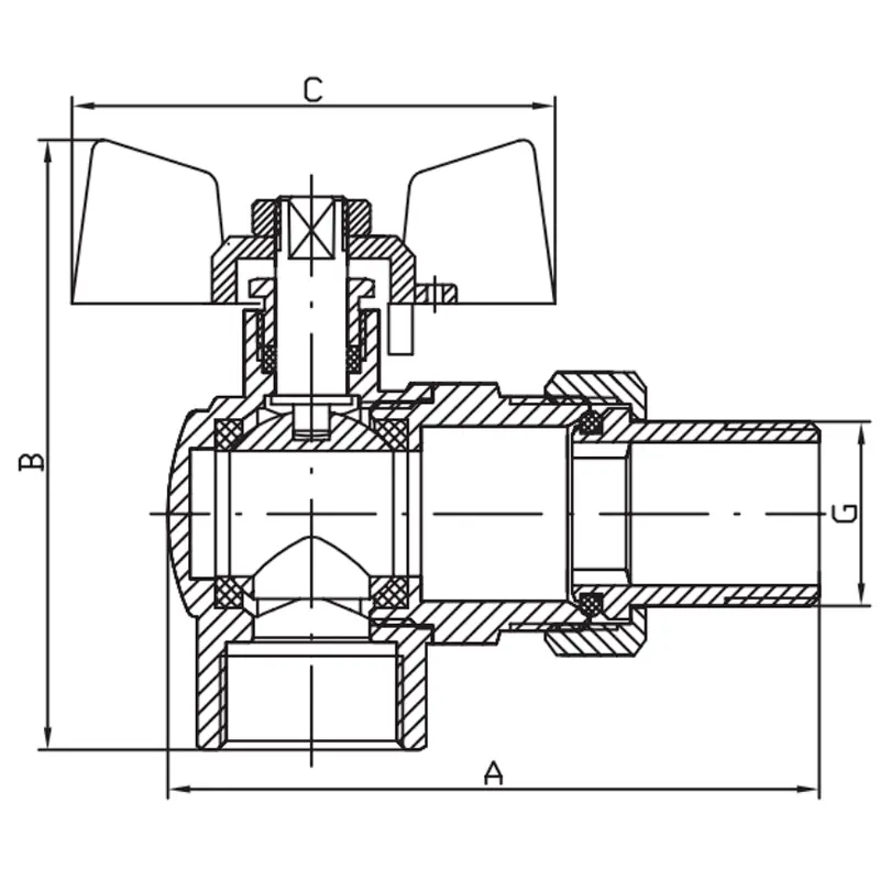 Кран с американкой 1/2" "антипротечка" (Koer KR.228-Gi) угловой (KR0196) Кран с американкой 1/2" "антипротечка" (Koer KR.228-Gi) угловой (KR0196)