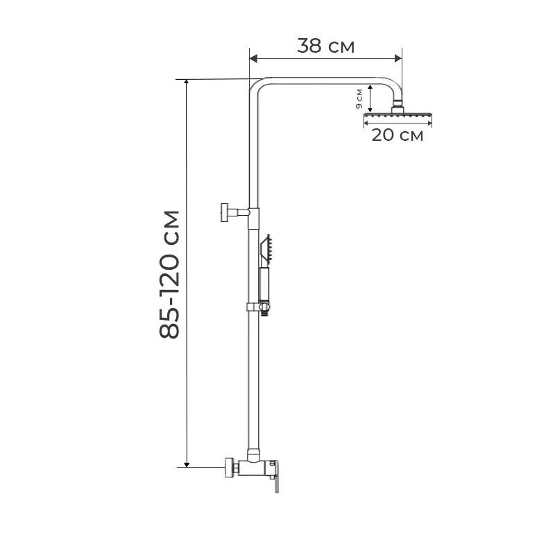 Душевая колонна со смесителем Zerix LR72403-1 SUS304 (ZX2990) Душевая колонна со смесителем Zerix LR72403-1 SUS304 (ZX2990)
