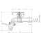 Кран садовый Roho R363-050 -1/2", ручка "бабочка" красная (RO0240)