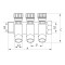 Коллектор вентильный с фитингом Koer KR.1124-4 1”x4 ways (KR2834)