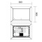 Зеркало Mixxus Premium CUBIC MR14-80x60-REVERSE (LED Touch, Anti-fog, димер) (MP6648)