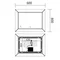Зеркало Mixxus Premium CUBIC MR14-80x60-REVERSE (LED Touch, Anti-fog, димер) (MP6648)