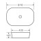 Умывальник накладной керамический Mixxus Premium Diverse-0102 610x400x145mm (MP6486)