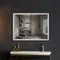 Зеркало Mixxus FLAT MR04-100x80 с LED Touch, Anti-fog, димером, регулировкой яркости, часами (MI692