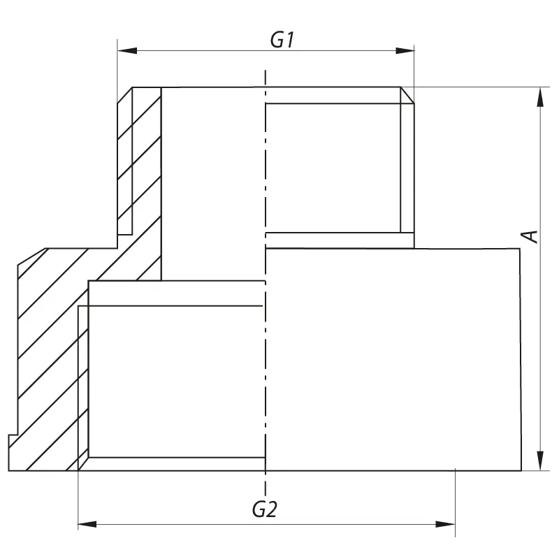Переходник (коннектор) 1/2"х1" (хром) Koer KF.A0610.CHR (KF0135) Переходник (коннектор) 1/2"х1" (хром) Koer KF.A0610.CHR (KF0135)
