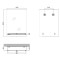 Зеркало настенное Zerix SANSA MRZ05-600x850x105 прямоугольное с полкой (ZX5628)