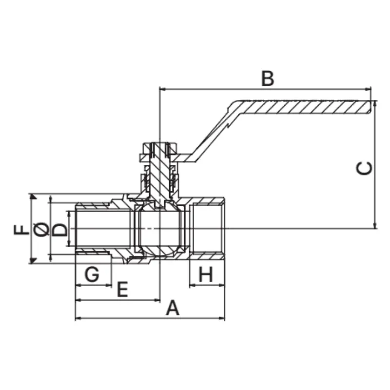 Кран шаровый 1/2" ГШР Europroduct EP.210 (EP2945) Кран шаровый 1/2" ГШР Europroduct EP.210 (EP2945)