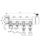 Коллектор распределительный 4-way с фитингом (40x20) PPR Koer K0192.PRO (KP2557)