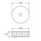 Умывальник накладной керамический Mixxus Premium Wave-0101 400x400x125mm (MP6491)