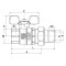 Кран с американкой прямой Roho R105-075 - 3/4" (RO0087)