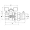 Кран с американкой прямой Roho R105-075 - 3/4" (RO0087)
