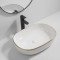 Раковина накладная Mixxus Premium ELLIPSE-0105 EDGE GOLD 600х400х150mm (MP6564)