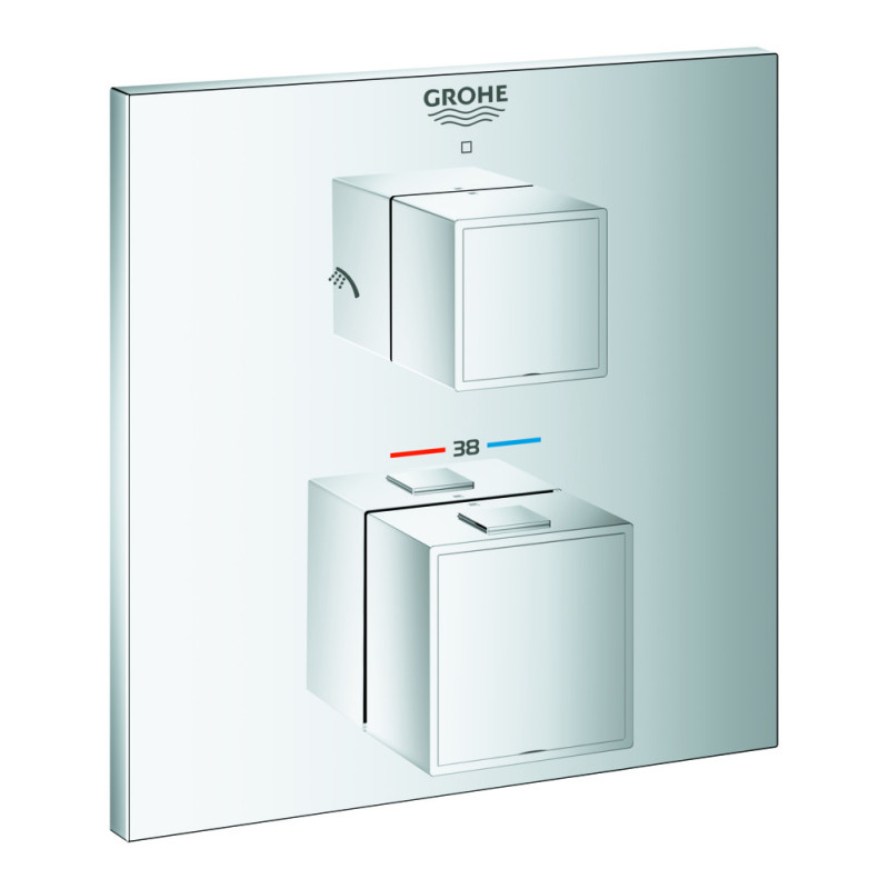 Термостат прихованого монтажу на 2 споживача Grohe Grohtherm Cube (24154000)