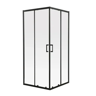 Душевая кабина без поддона Mixxus Premium DIVERSE SC02-90x90x195-TR Black прозрачное стекло 5мм (MI