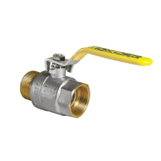Кран шаровой KOER KR.215.G - 2" FM ГШВ YELLOW, ручка "рычаг" желтая (KR2716)
