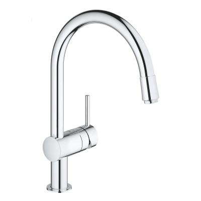 Змішувач для кухні з висувним виливом Grohe Minta (32918000)