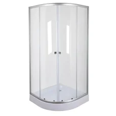 Душевая кабина без поддона Mixxus PLAIN SC01-90x90x185-TR CHROME прозрачное стекло 4мм (MI6899)