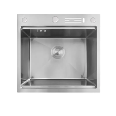 Мойка Mixxus MH5050-SK NANO-SILVER (3.0/0.8) с н.ст. со ступенькой для суш.,с подст.под ножи(нерж.)