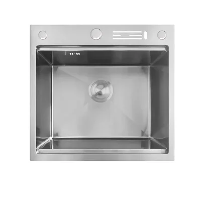 Мойка Mixxus MH5050-SK NANO-SILVER (3.0/0.8) с н.ст. со ступенькой для суш.,с подст.под ножи(нерж.)
