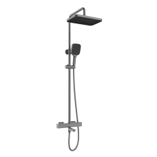 Душевая колонна Mixxus Premium VIRGO 009-J GRAPHITE с термостатическим смесителем, 3 функции (MI664